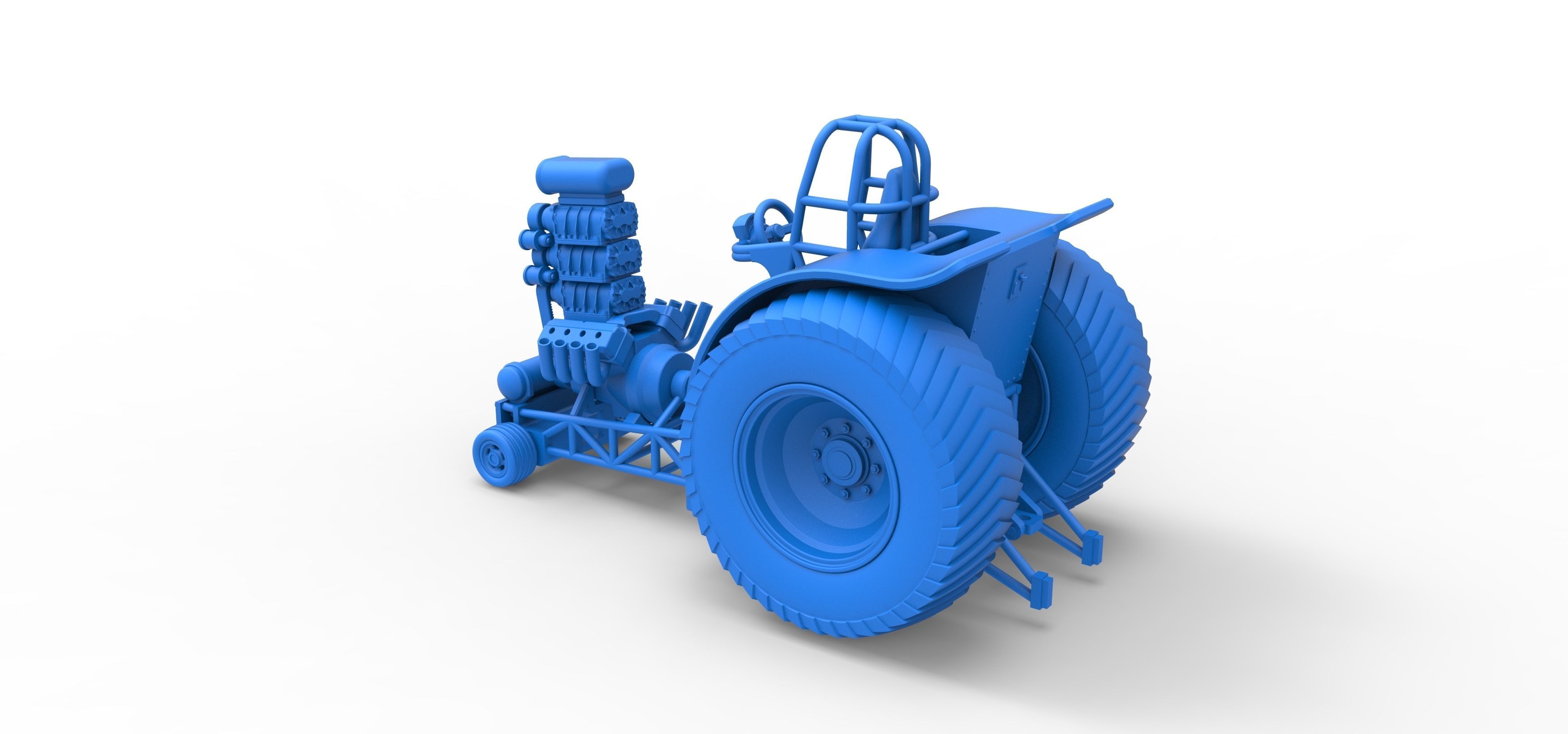 Fun short Super modified Pulling tractor Version 2 Scale 1 to 25 3D print model_25