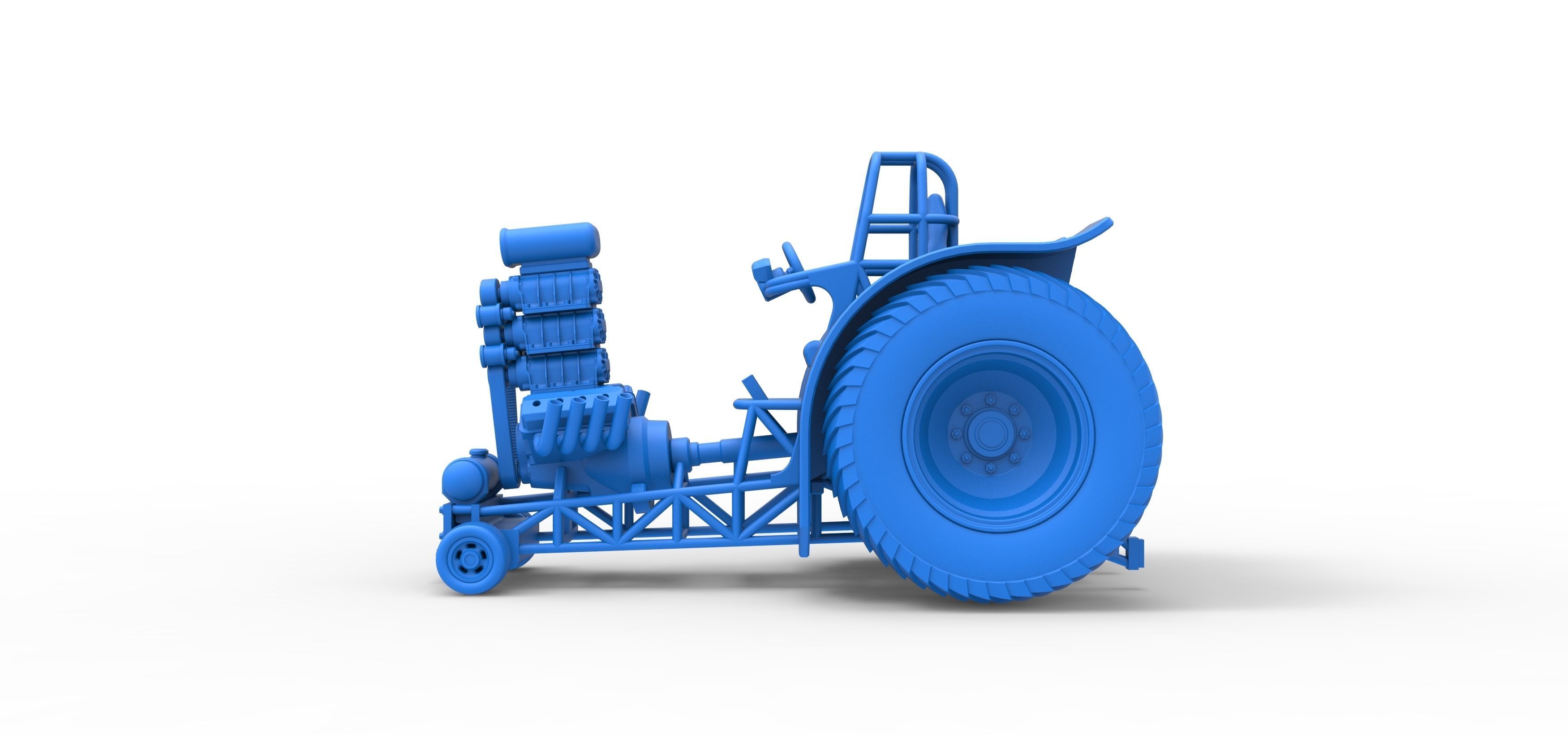 Fun short Super modified Pulling tractor Version 2 Scale 1 to 25 3D print model_22