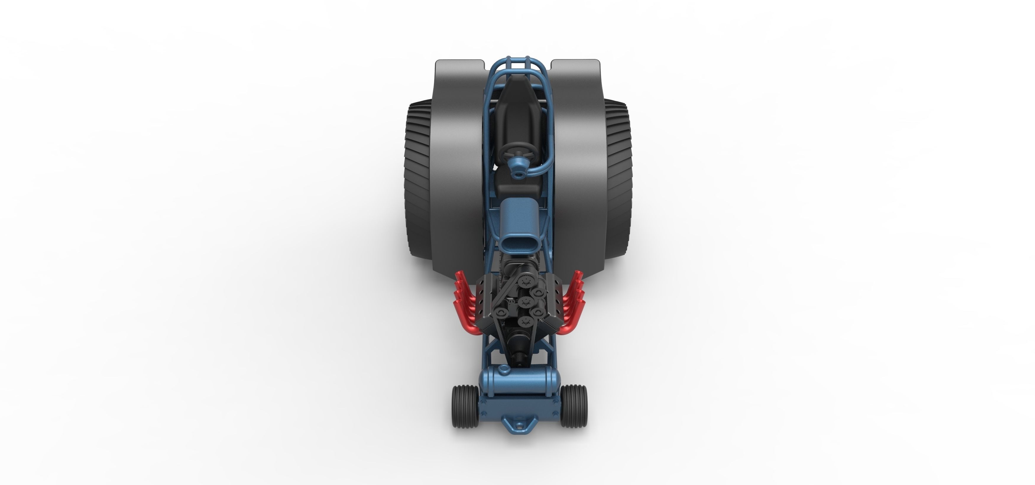 Fun short Super modified Pulling tractor Version 2 Scale 1 to 25 3D print model_6