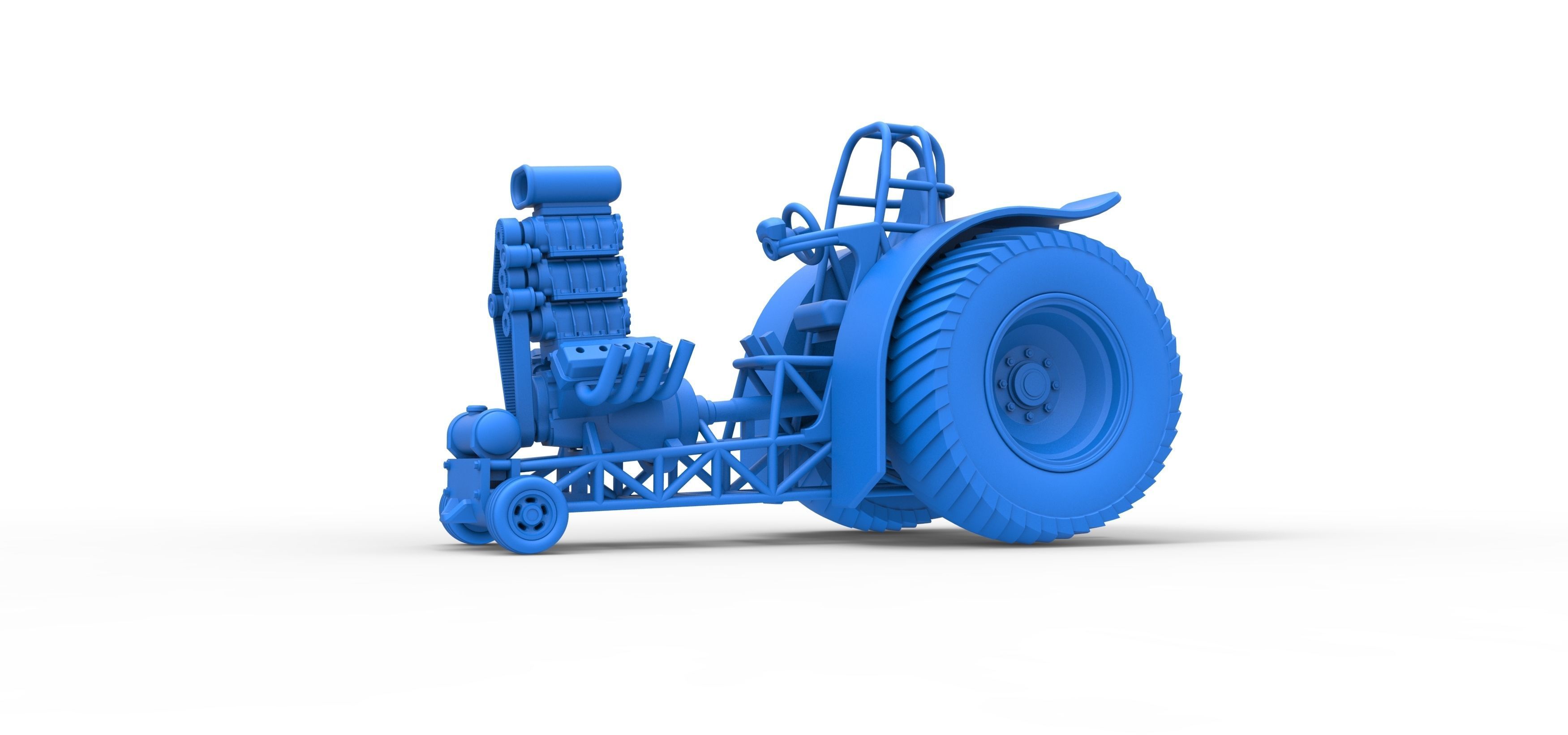 Fun short Super modified Pulling tractor Version 2 Scale 1 to 25 3D print model_17