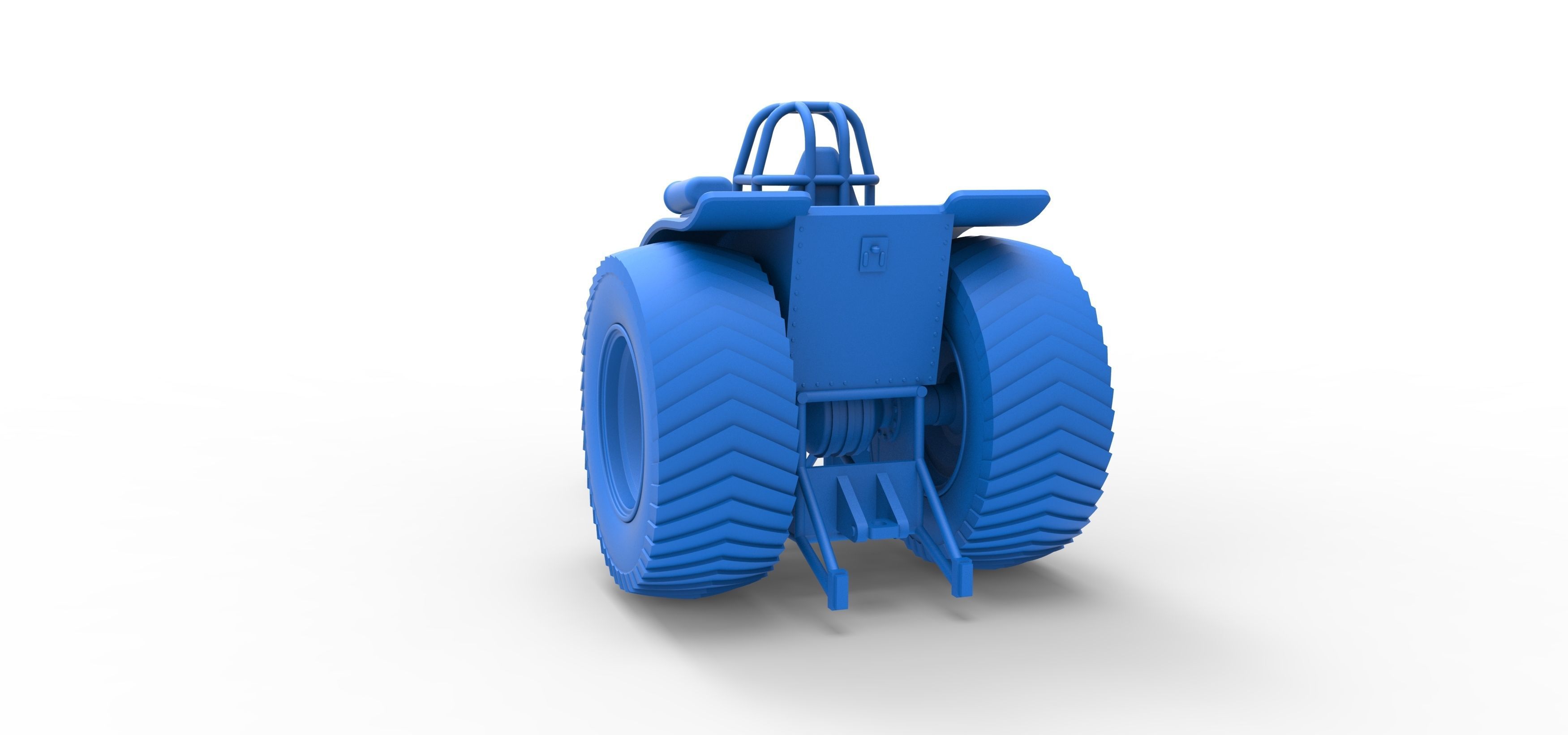 Fun short Super modified Pulling tractor Version 2 Scale 1 to 25 3D print model_26