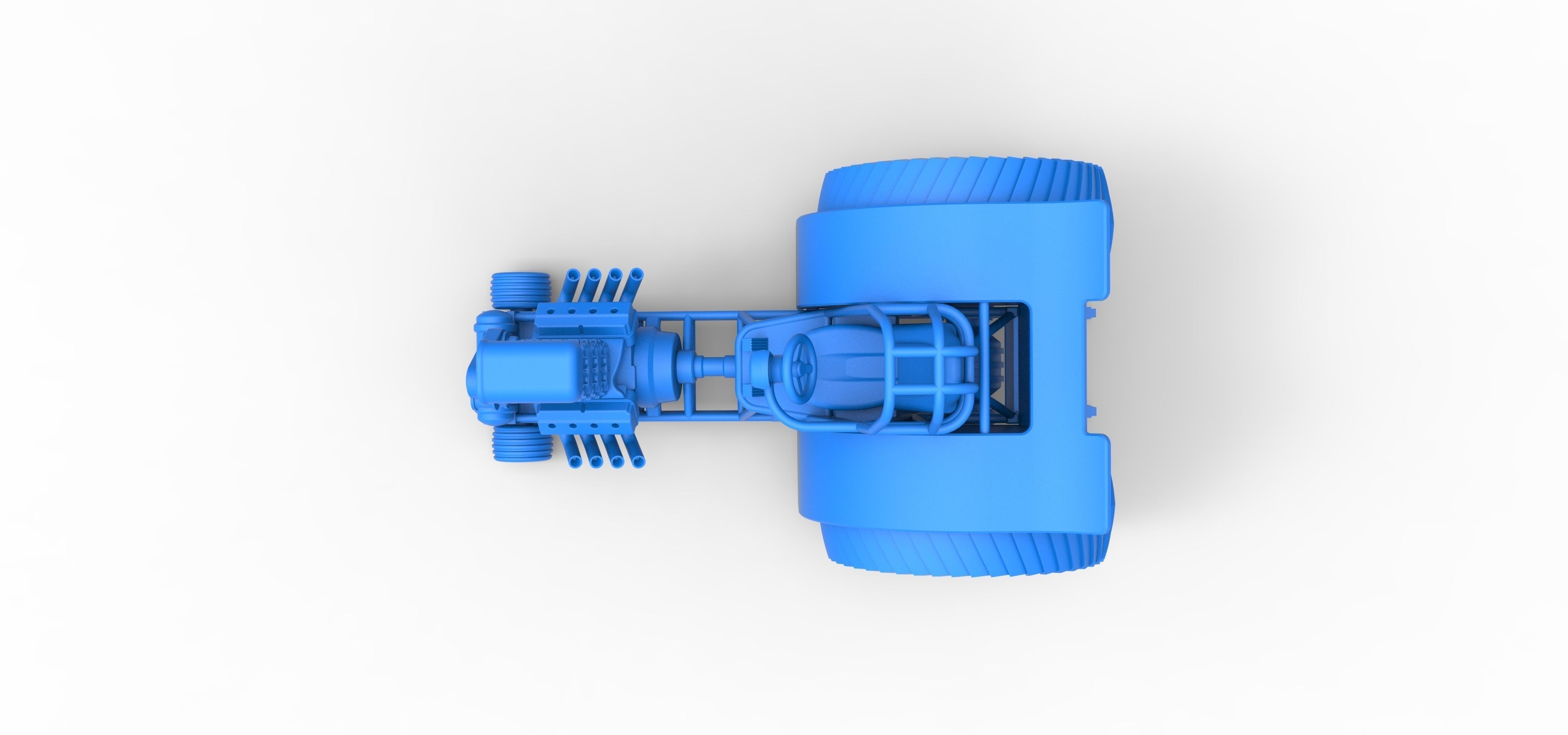 Fun short Super modified Pulling tractor Version 2 Scale 1 to 25 3D print model_24