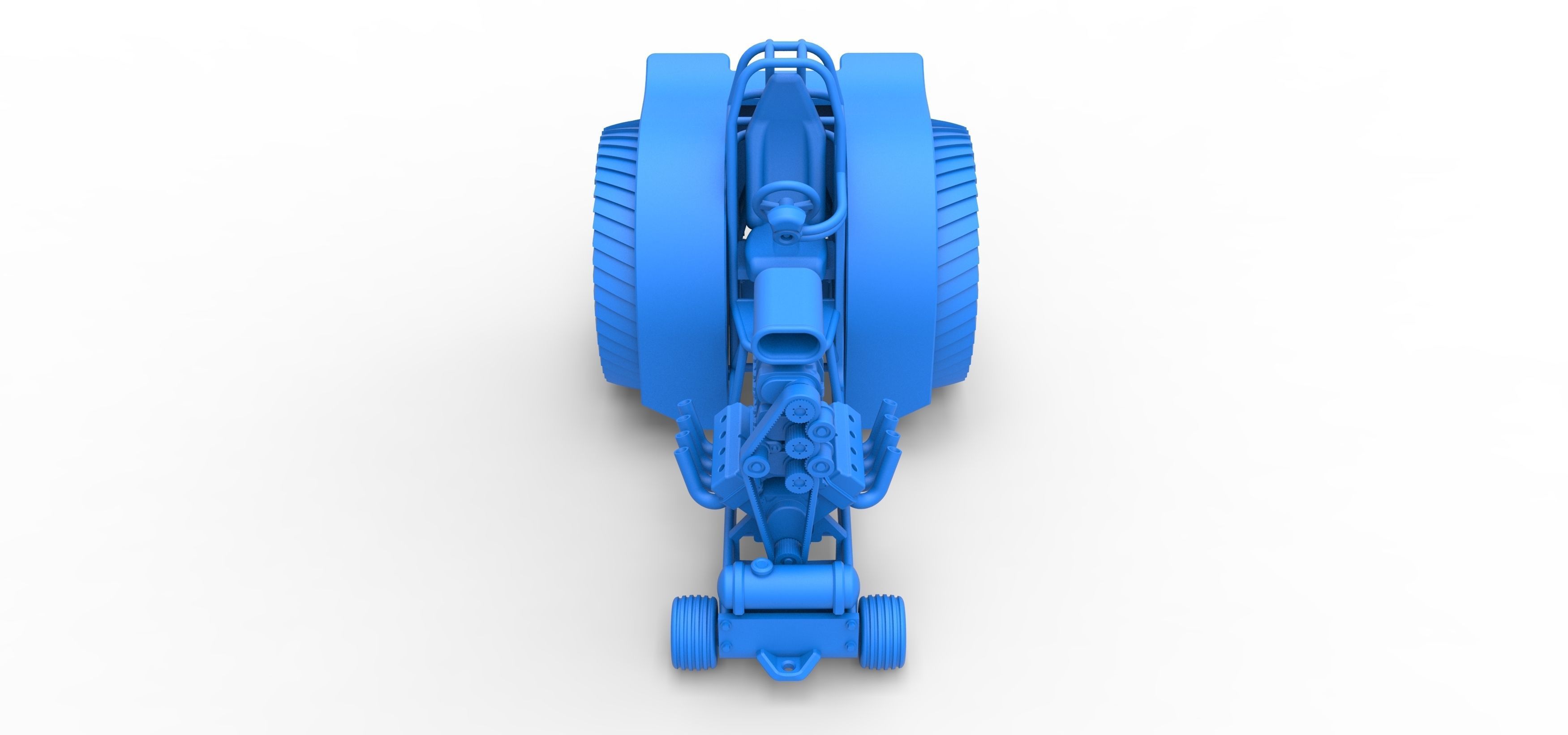 Fun short Super modified Pulling tractor Version 2 Scale 1 to 25 3D print model_20