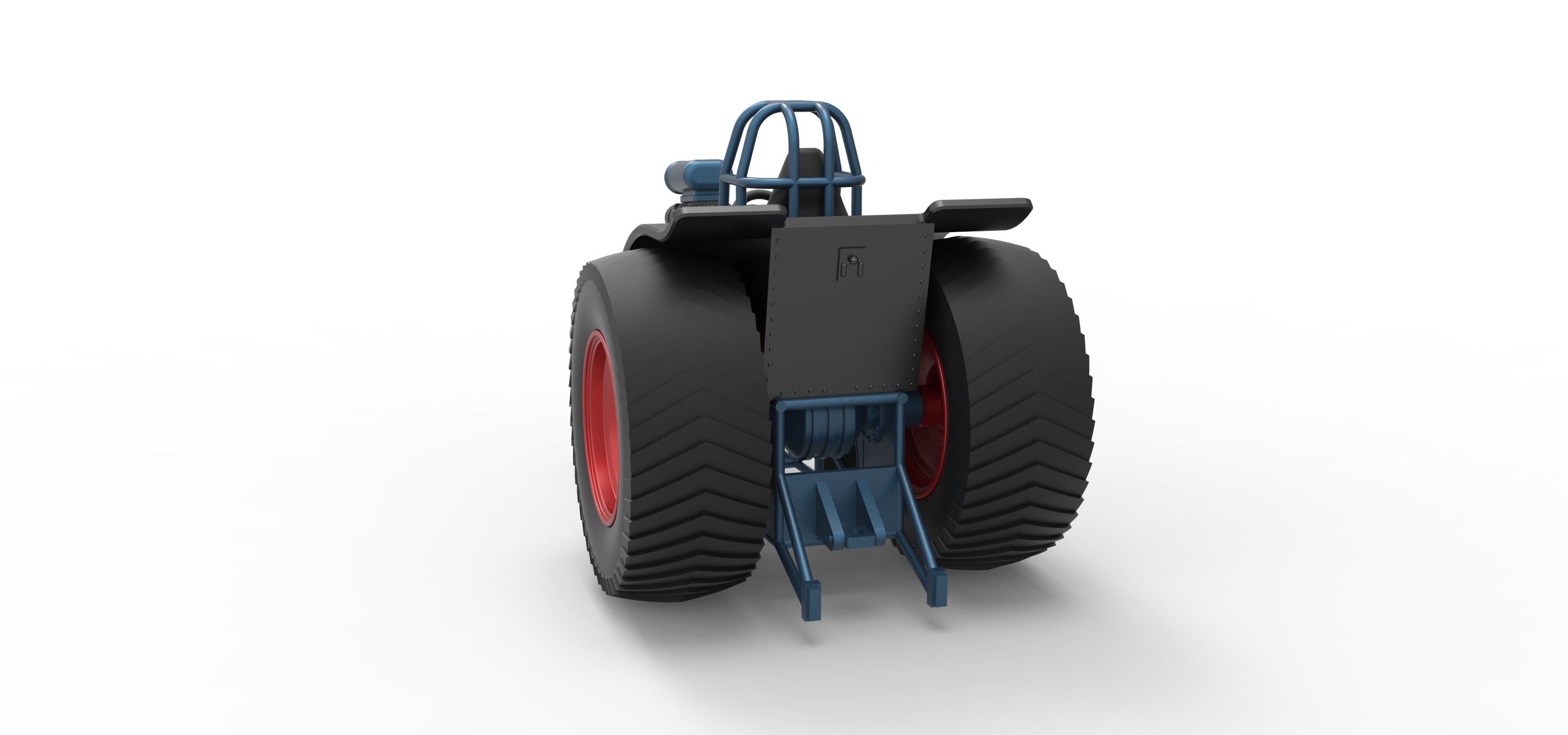 Fun short Super modified Pulling tractor Version 2 Scale 1 to 25 3D print model_12