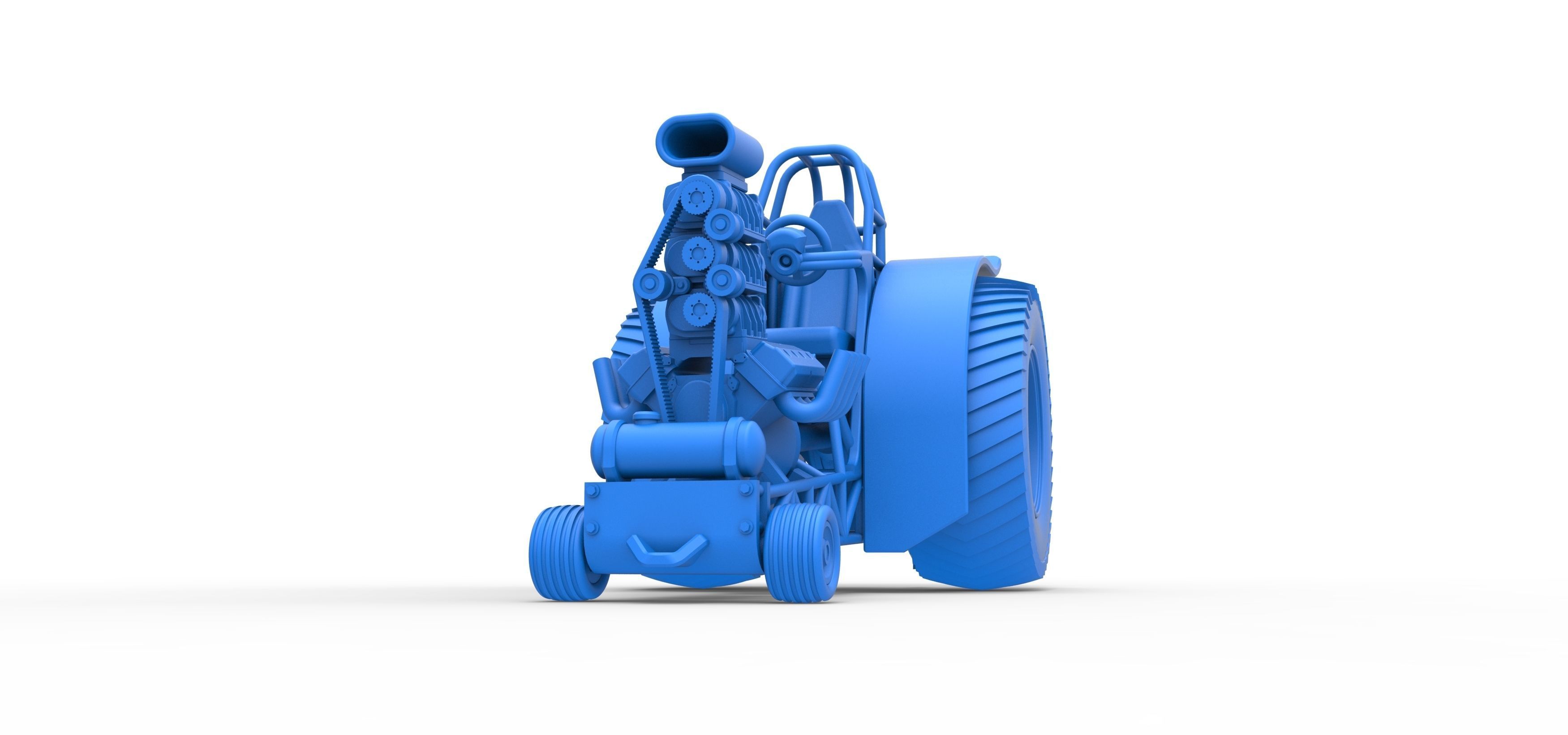 Fun short Super modified Pulling tractor Version 2 Scale 1 to 25 3D print model_19