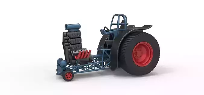 Fun short Super modified Pulling tractor Version 2 Scale 1 to 25