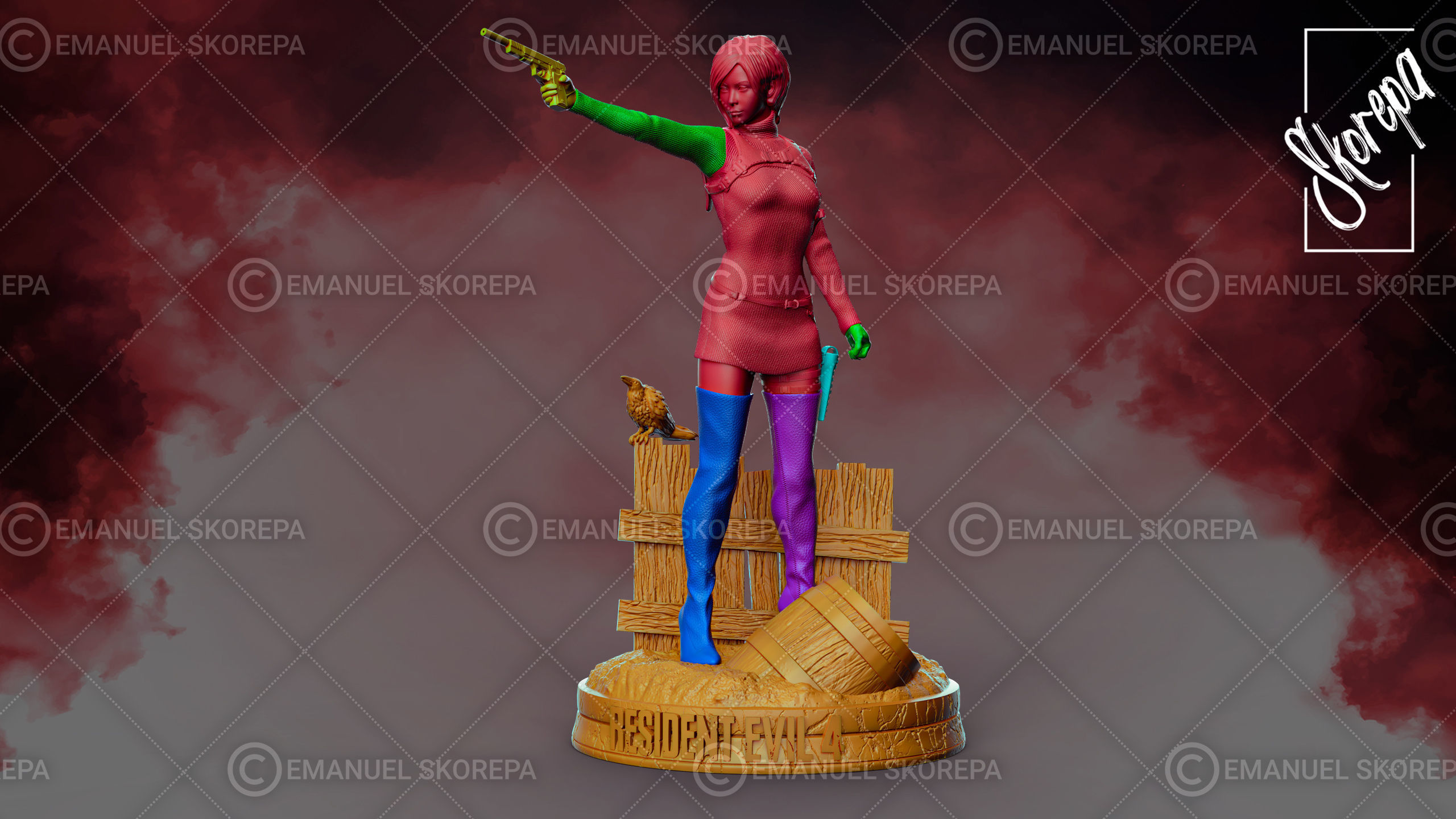 ADA WONG RE4 REMAKE 3D print model_4