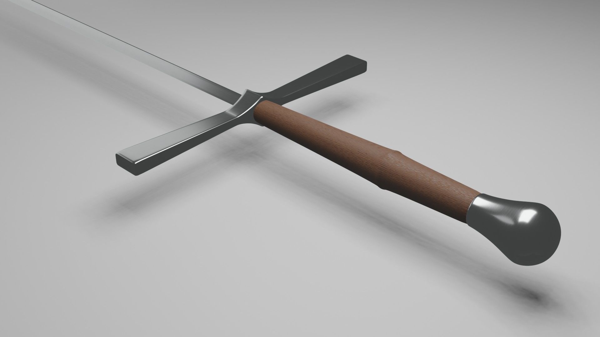 Medieval estok 3D model_3