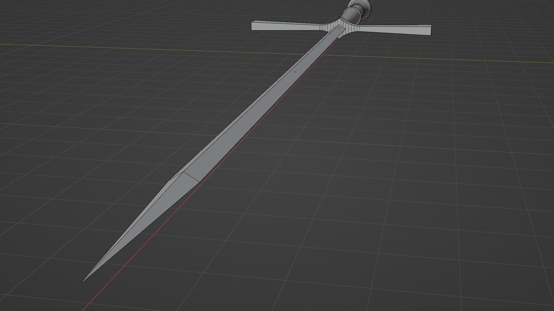 Medieval estok 3D model_6