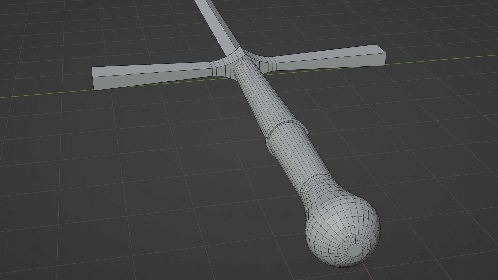 Medieval estok 3D model_5