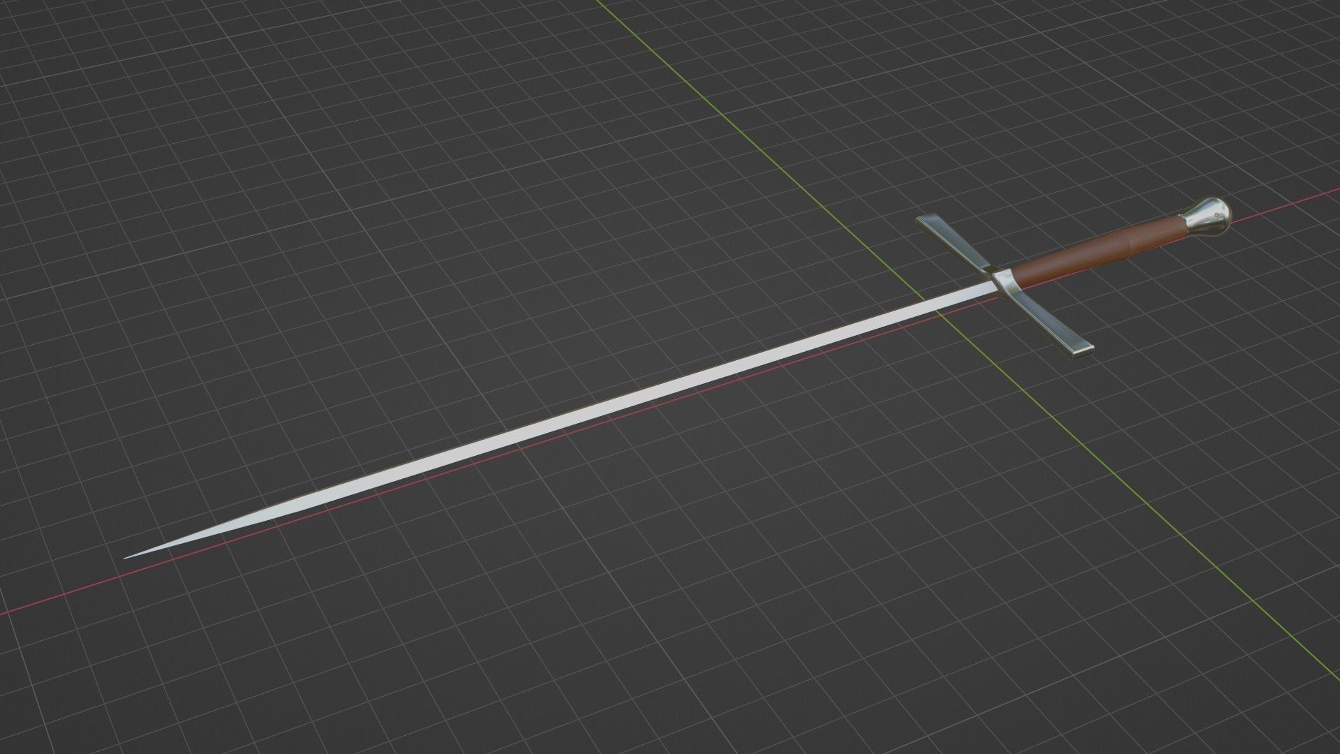 Medieval estok 3D model_4