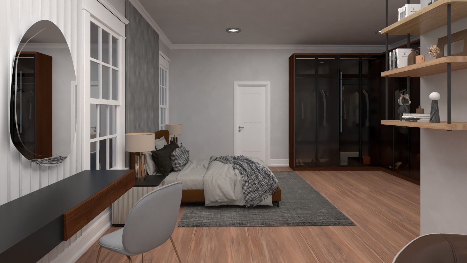 3d villa house model architecture 3D model_6