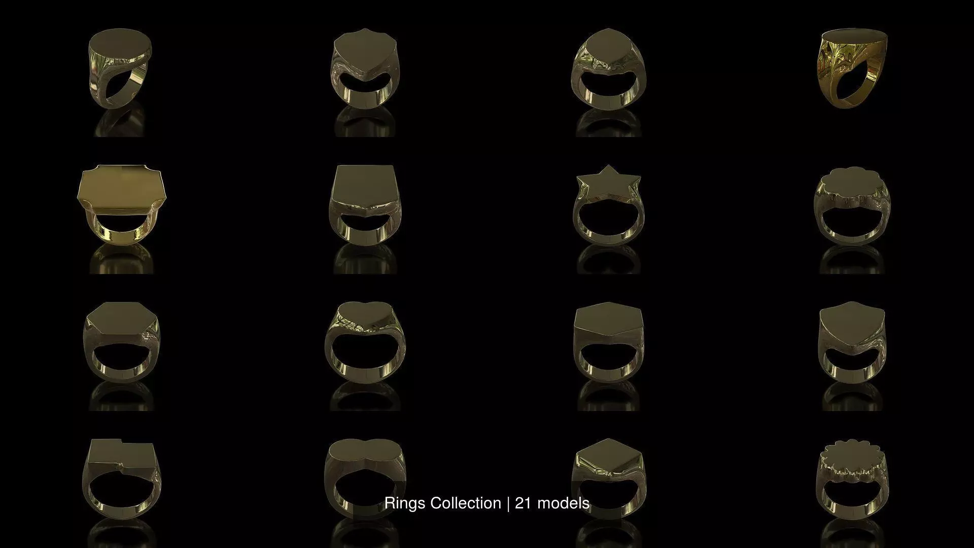Rings 3D Model Collection_0