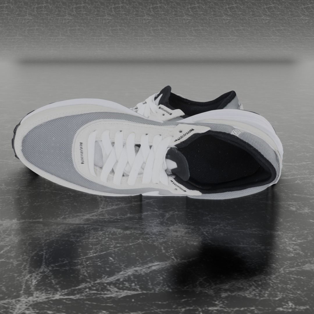 Nike 3D Shoes - White-Alpha Low-poly 3D model_8