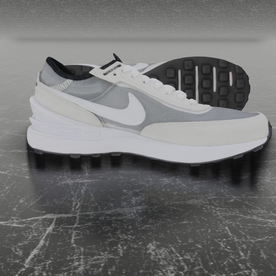Nike 3D Shoes - White-Alpha Low-poly 3D model_7