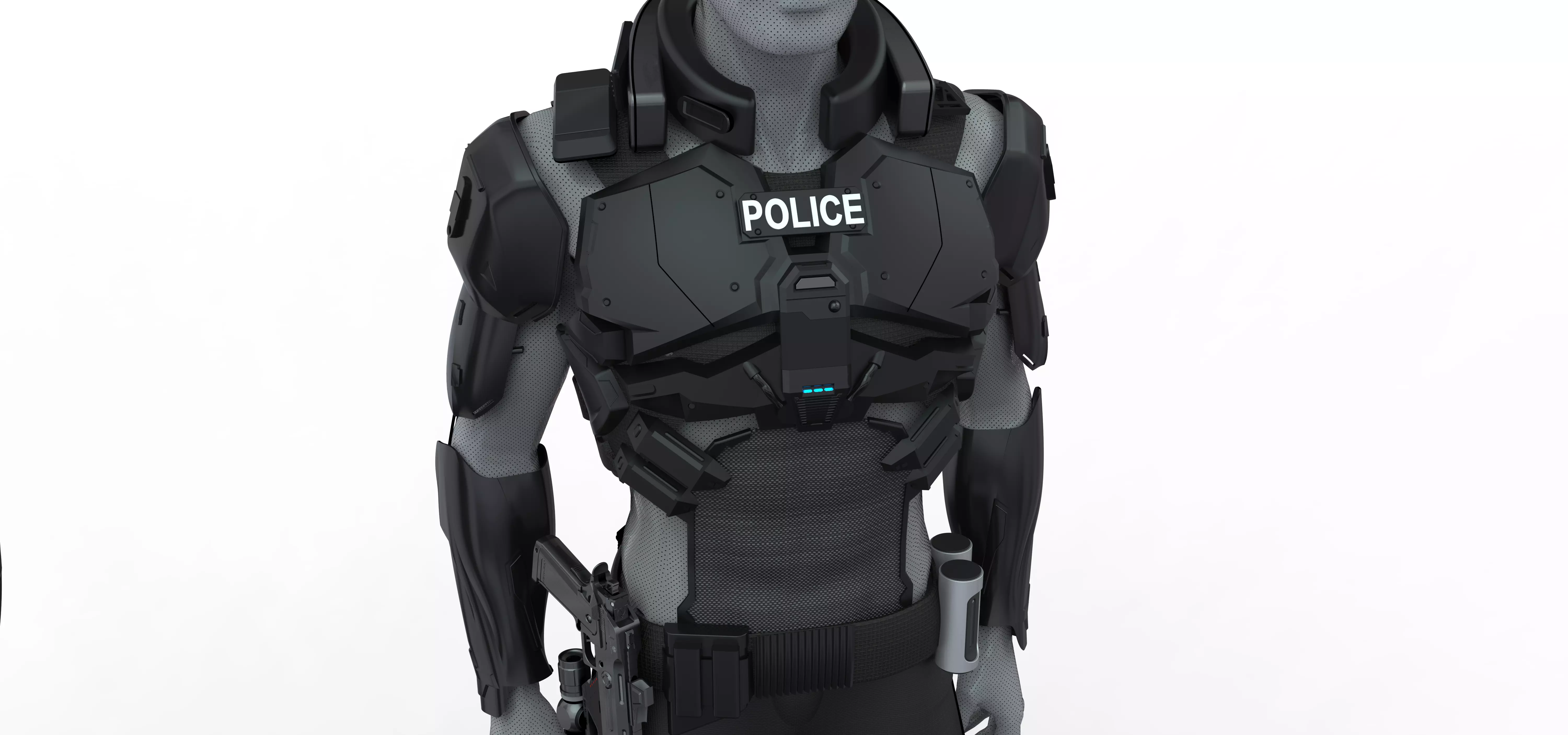 Police armor 3D model
