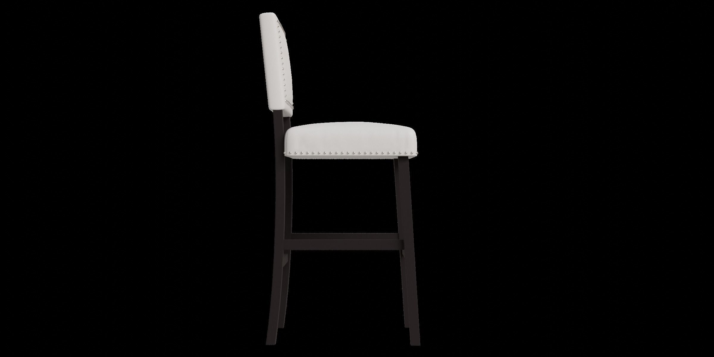 Hollomon Bar Counter Stool Low-poly 3D model_5