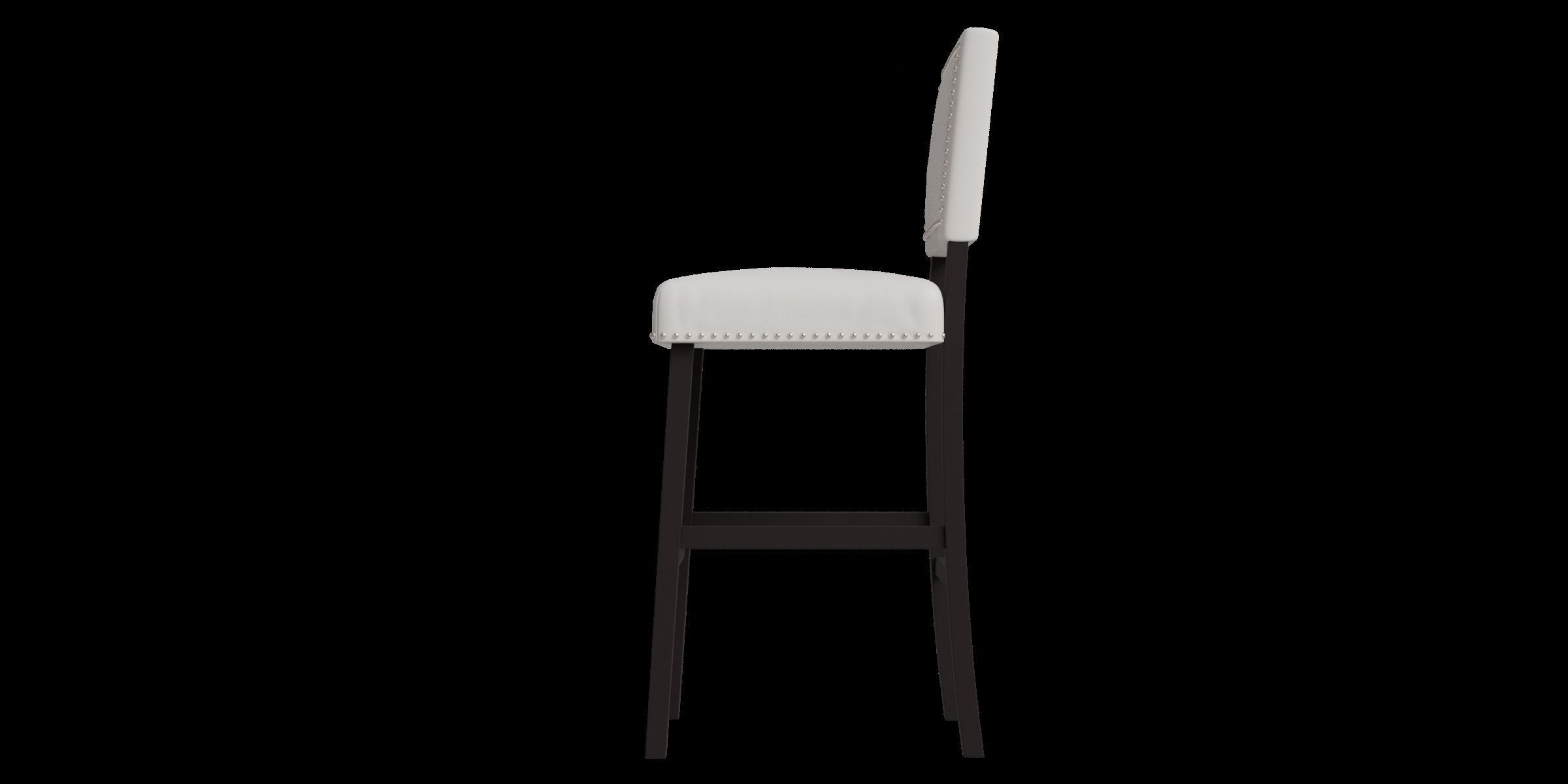Hollomon Bar Counter Stool Low-poly 3D model_7