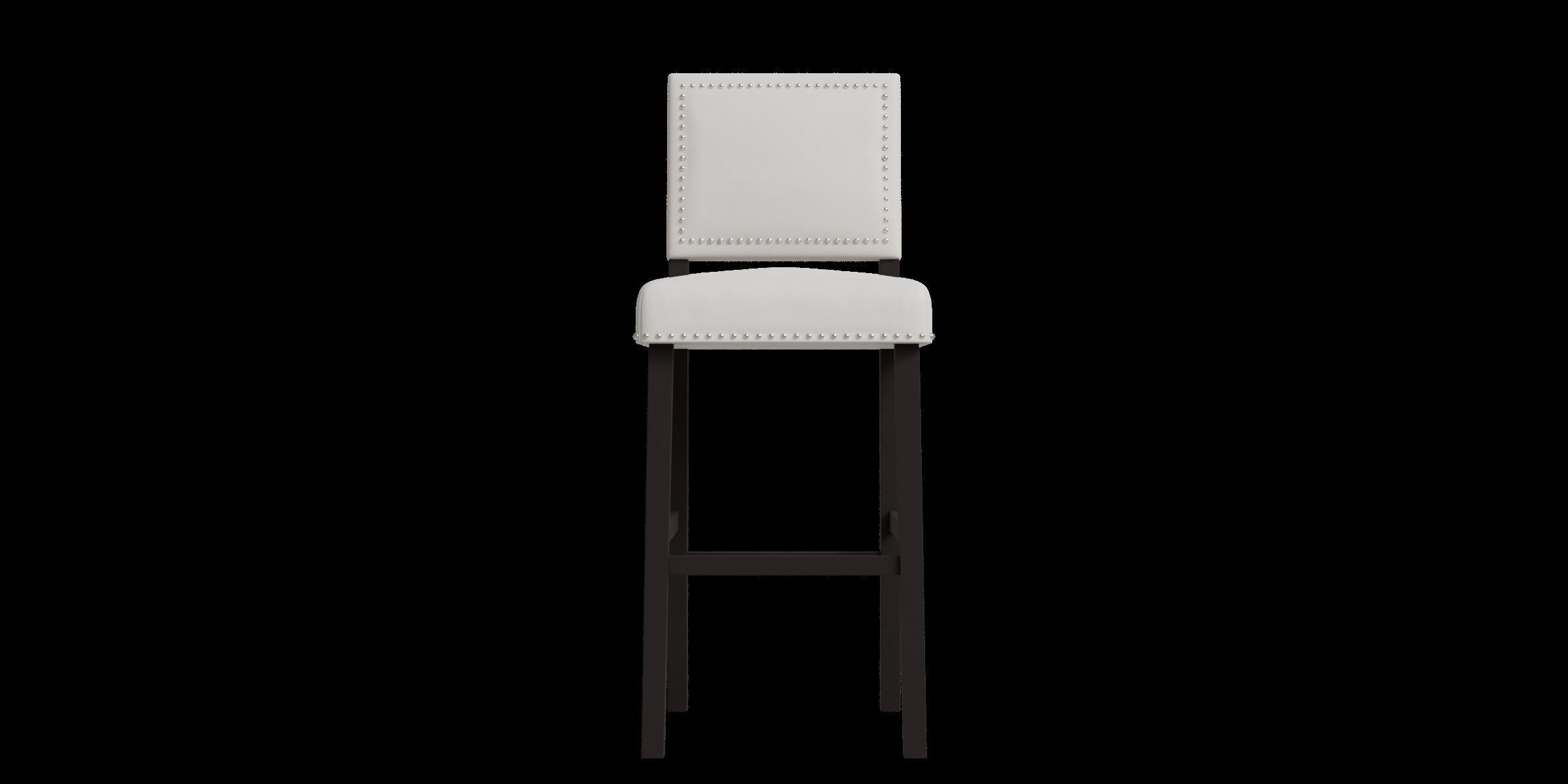 Hollomon Bar Counter Stool Low-poly 3D model_4