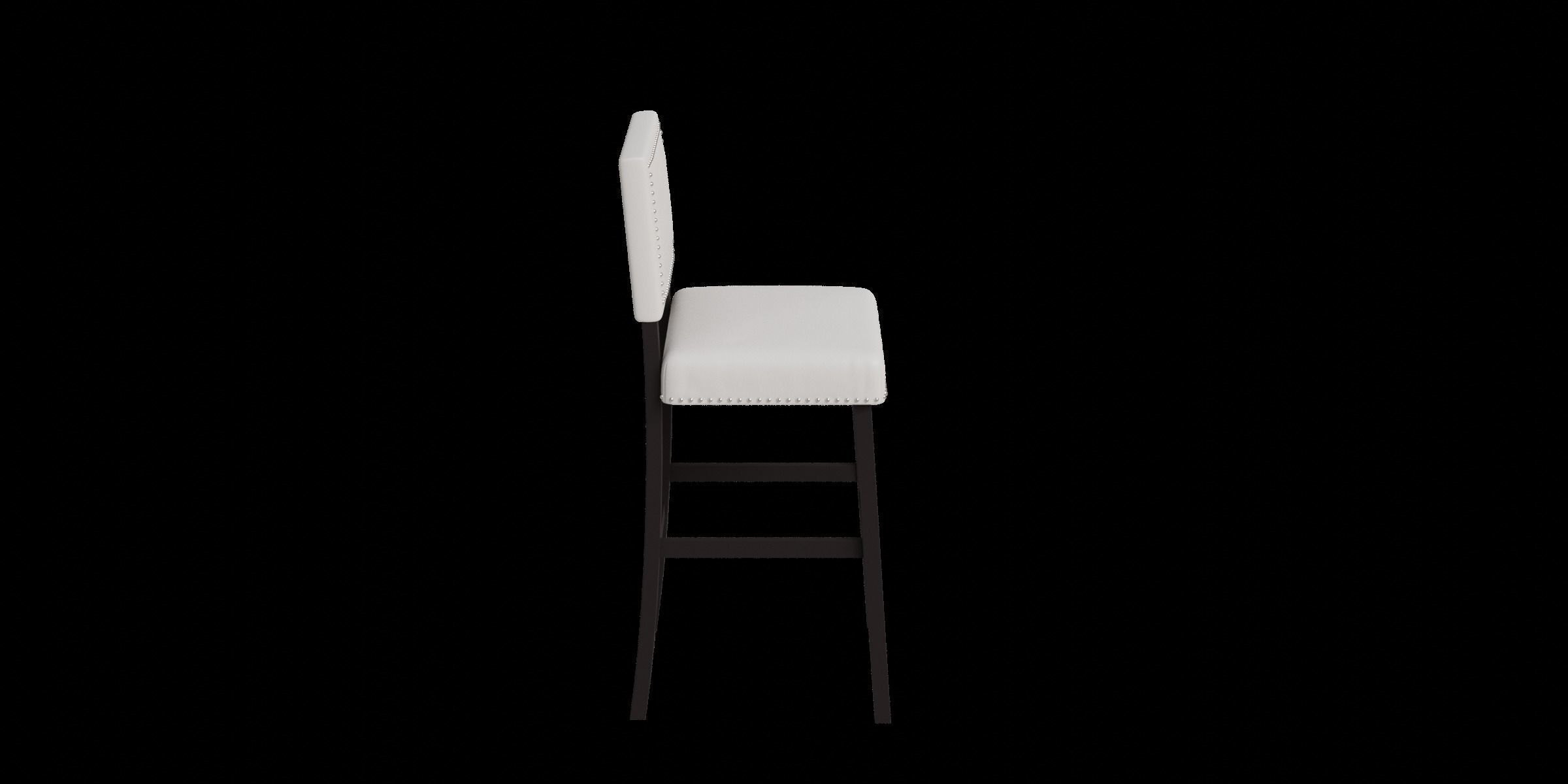 Hollomon Bar Counter Stool Low-poly 3D model_9