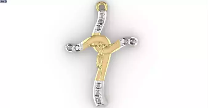 JESUS CROSS DIAMOND PENDANT