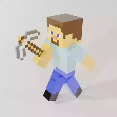 Minecraft Steve 3D model