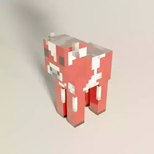 Minecraft Cow mushroom 3D model