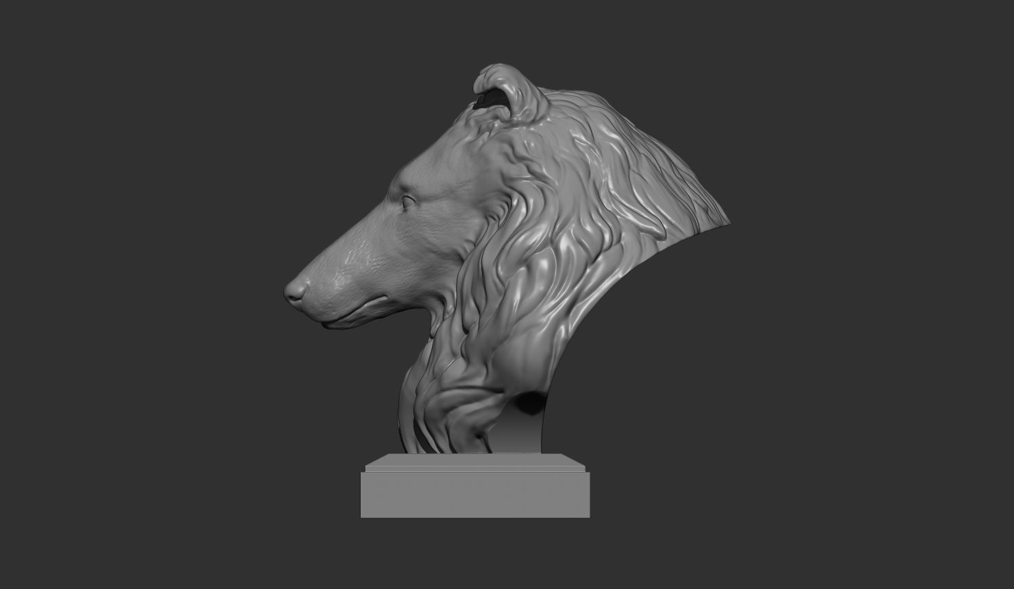 Collie 3D print model 3D print model_4