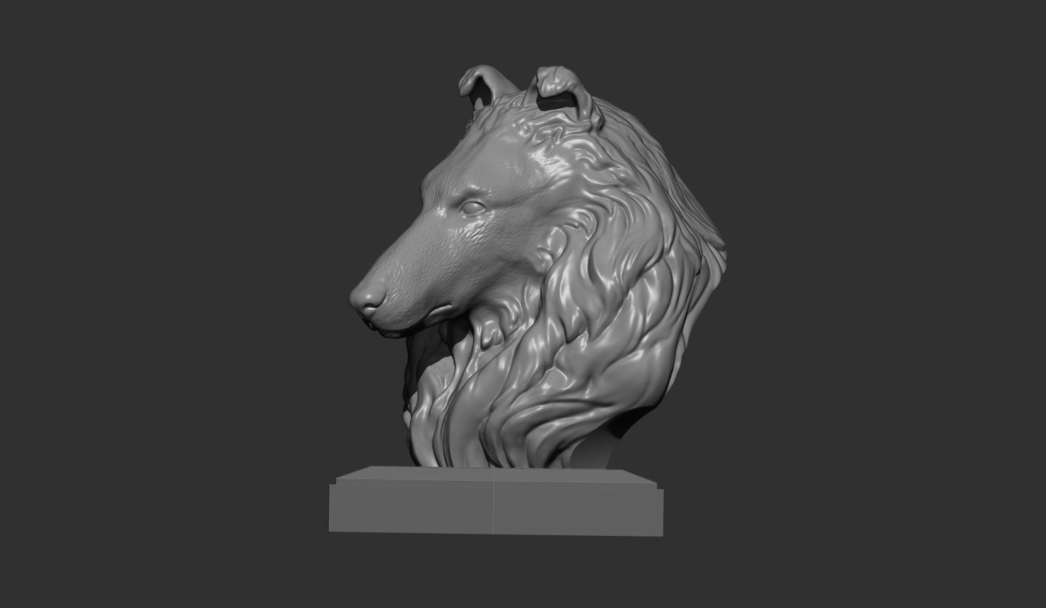 Collie 3D print model 3D print model_7