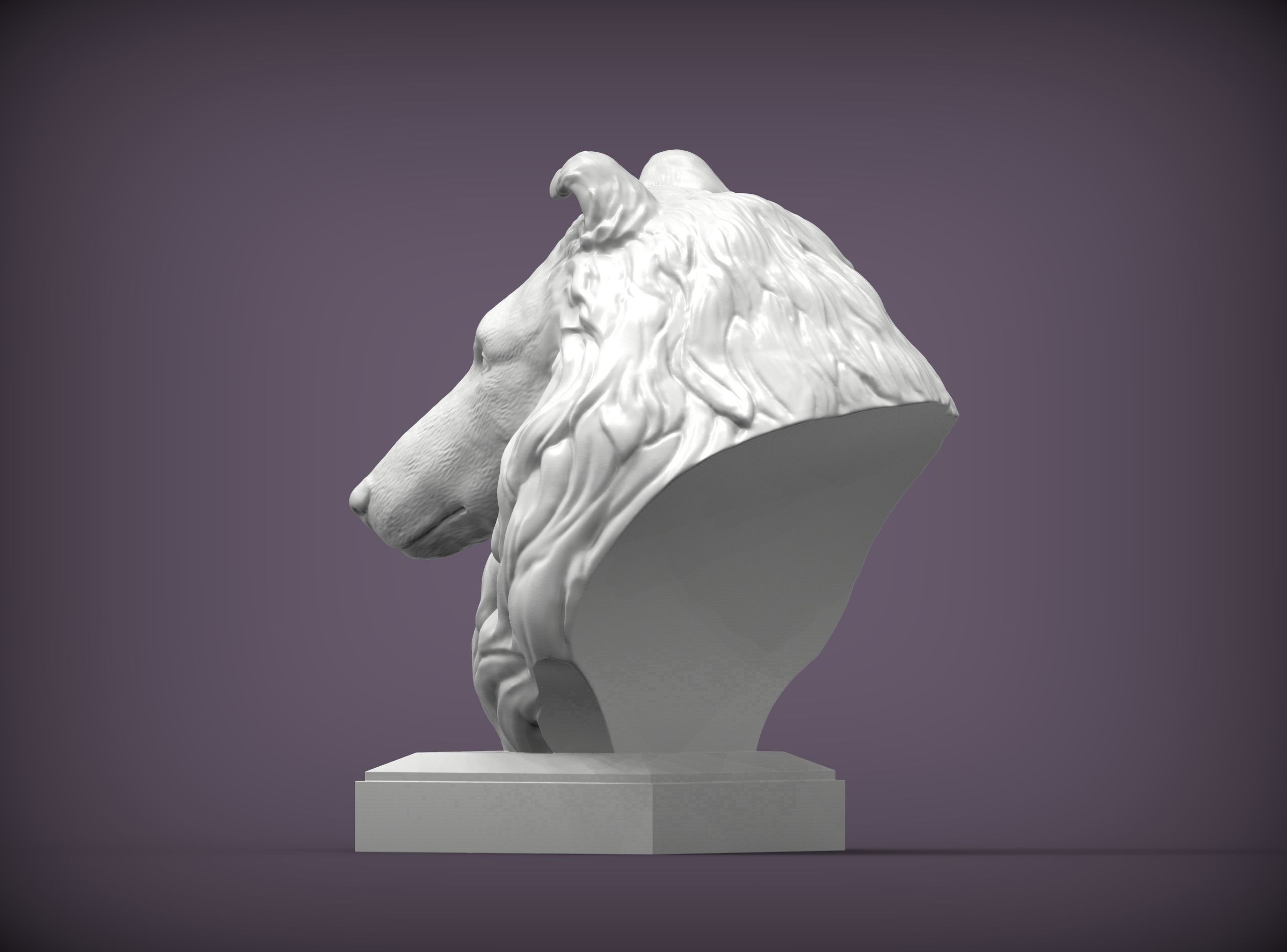 Collie 3D print model 3D print model_3