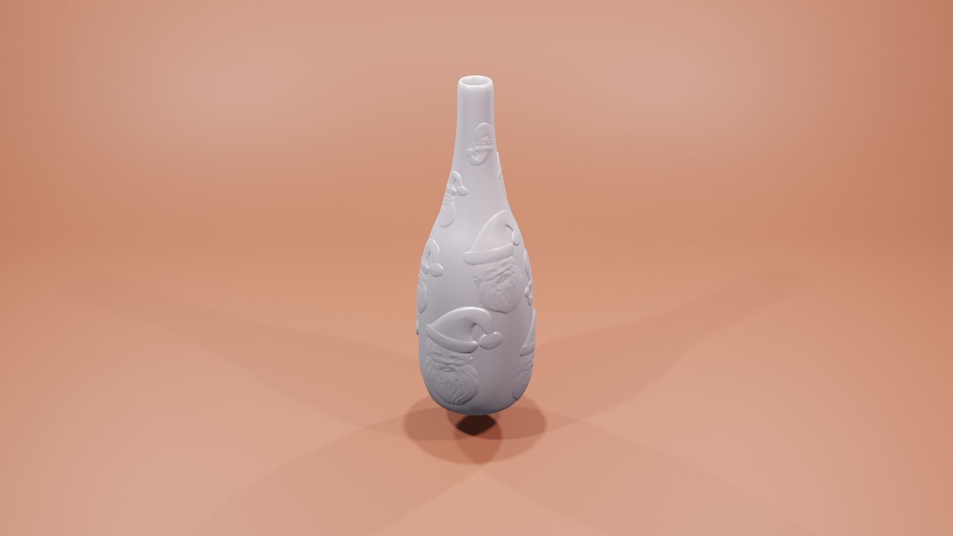 SANTA VASE 3D print model_2