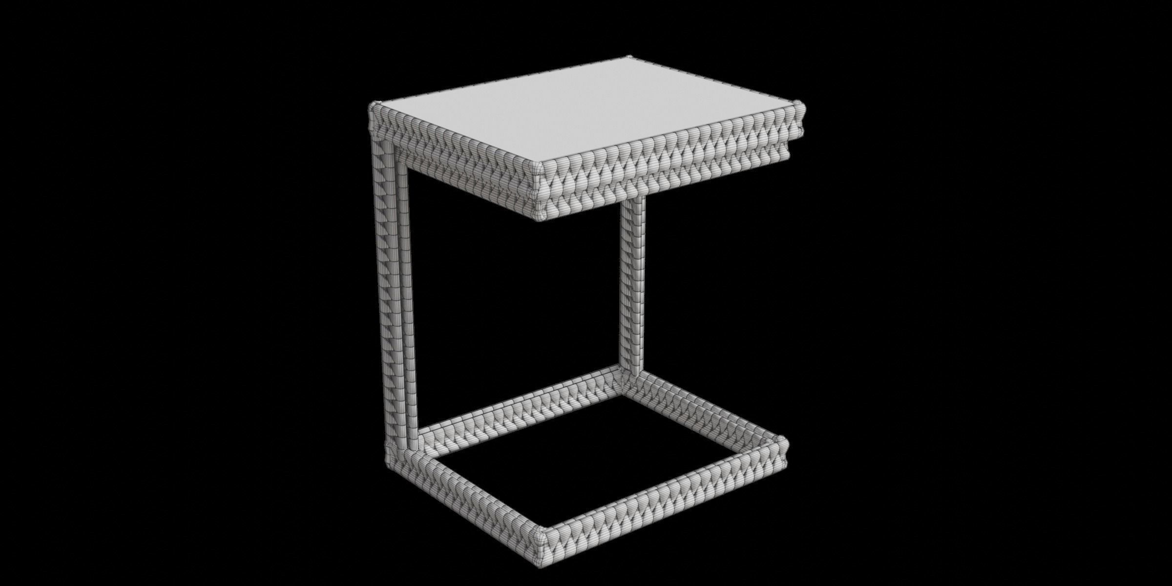 Set Of 2 C Tables 3D model_2