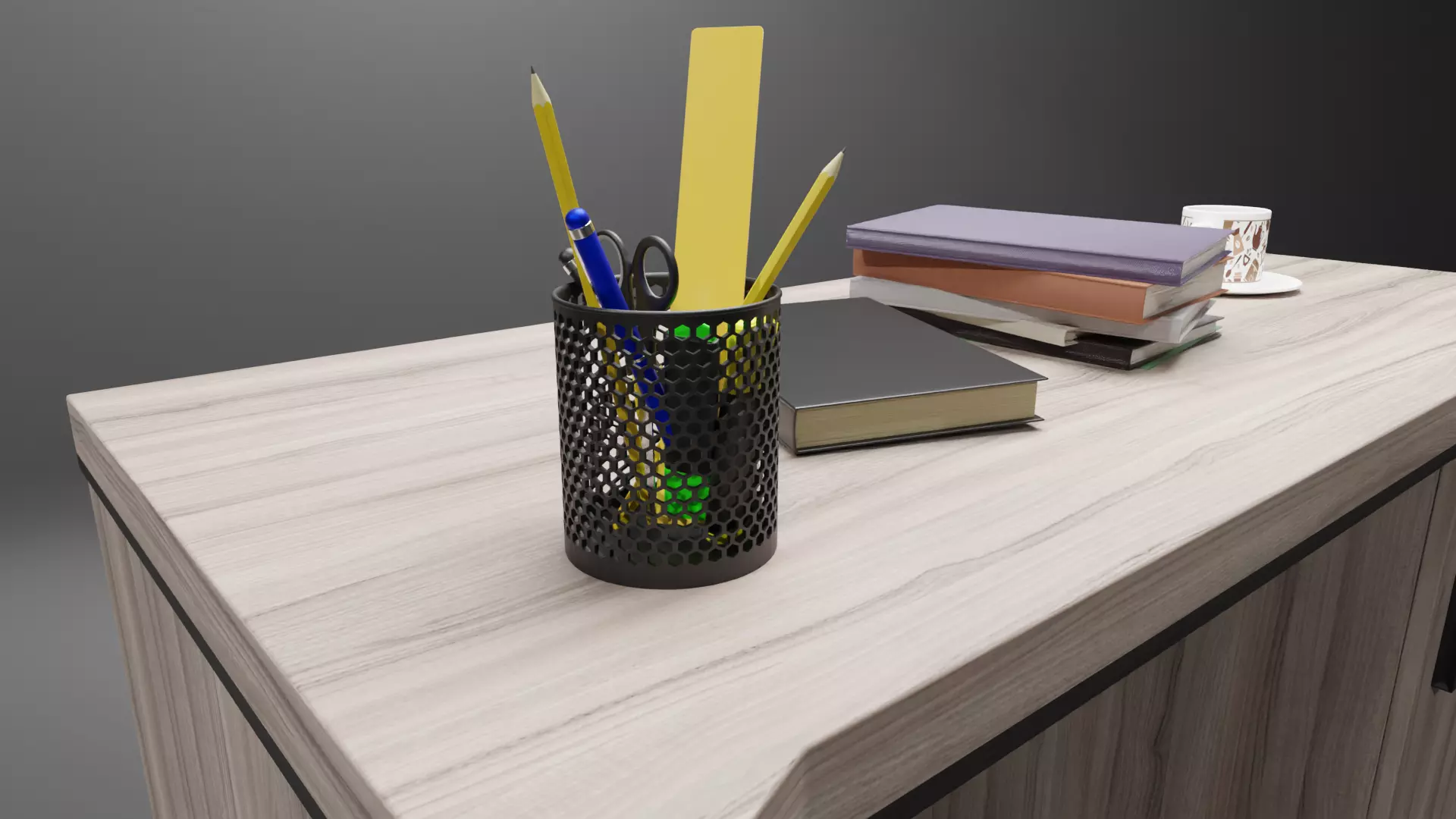 Pen Holder ready for 3D printing Free 3D print model_0