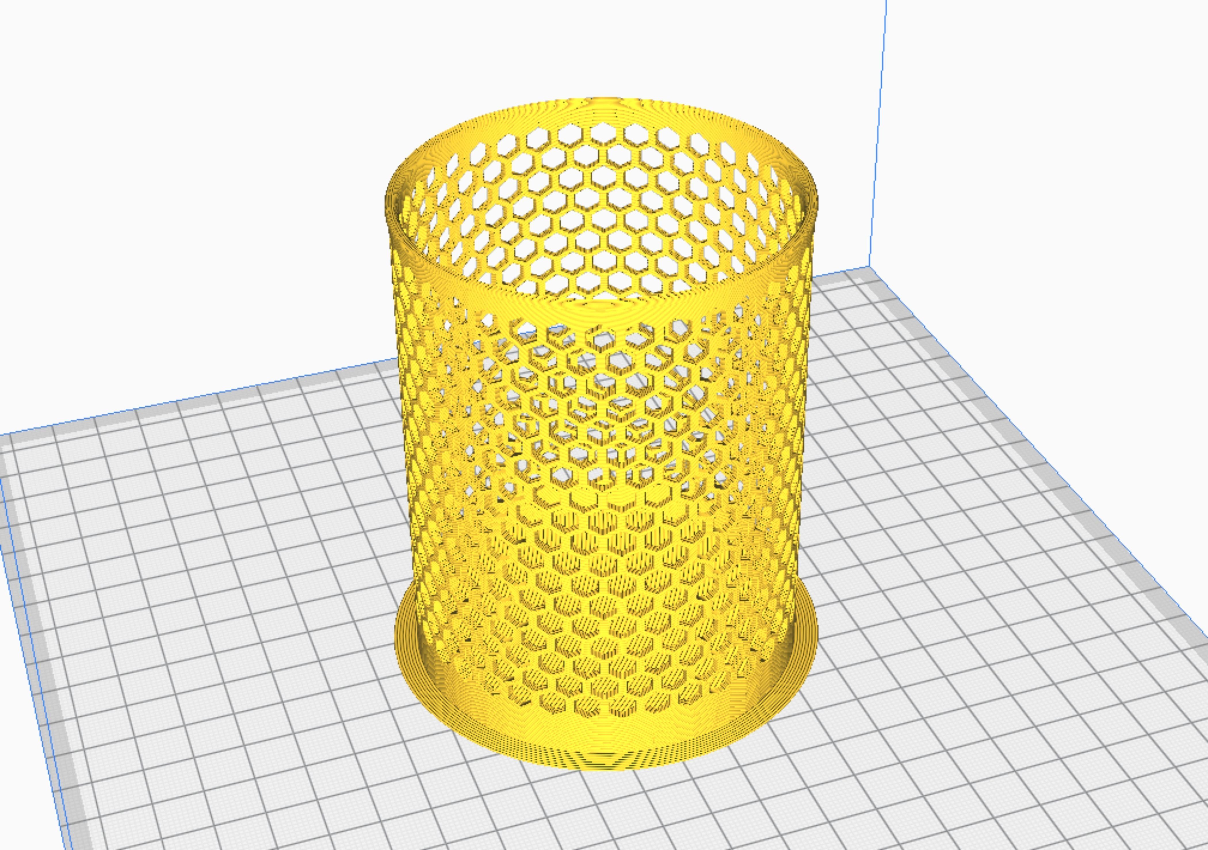 Pen Holder ready for 3D printing Free 3D print model_3