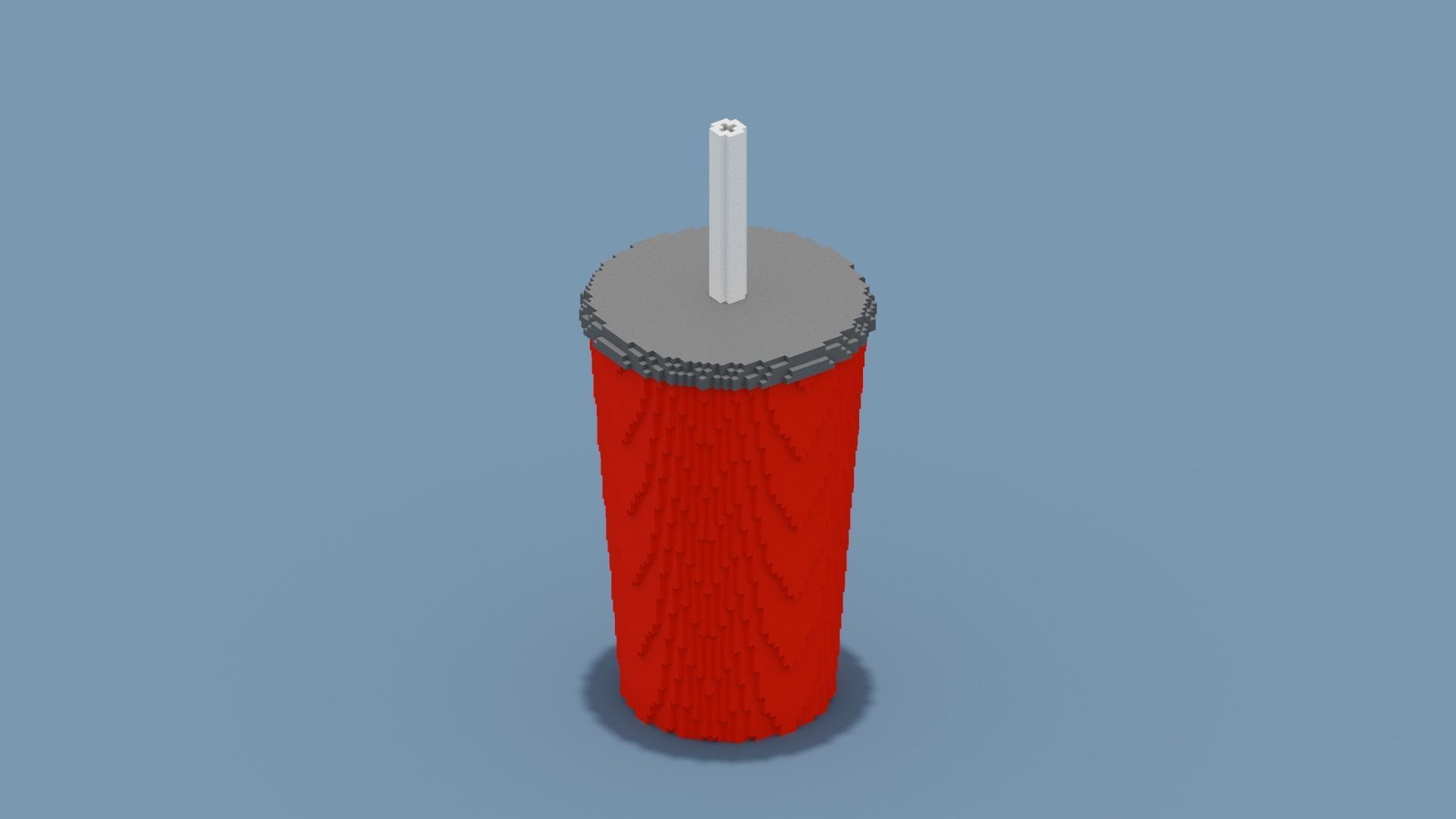 Voxel Drink Low-poly 3D model_9