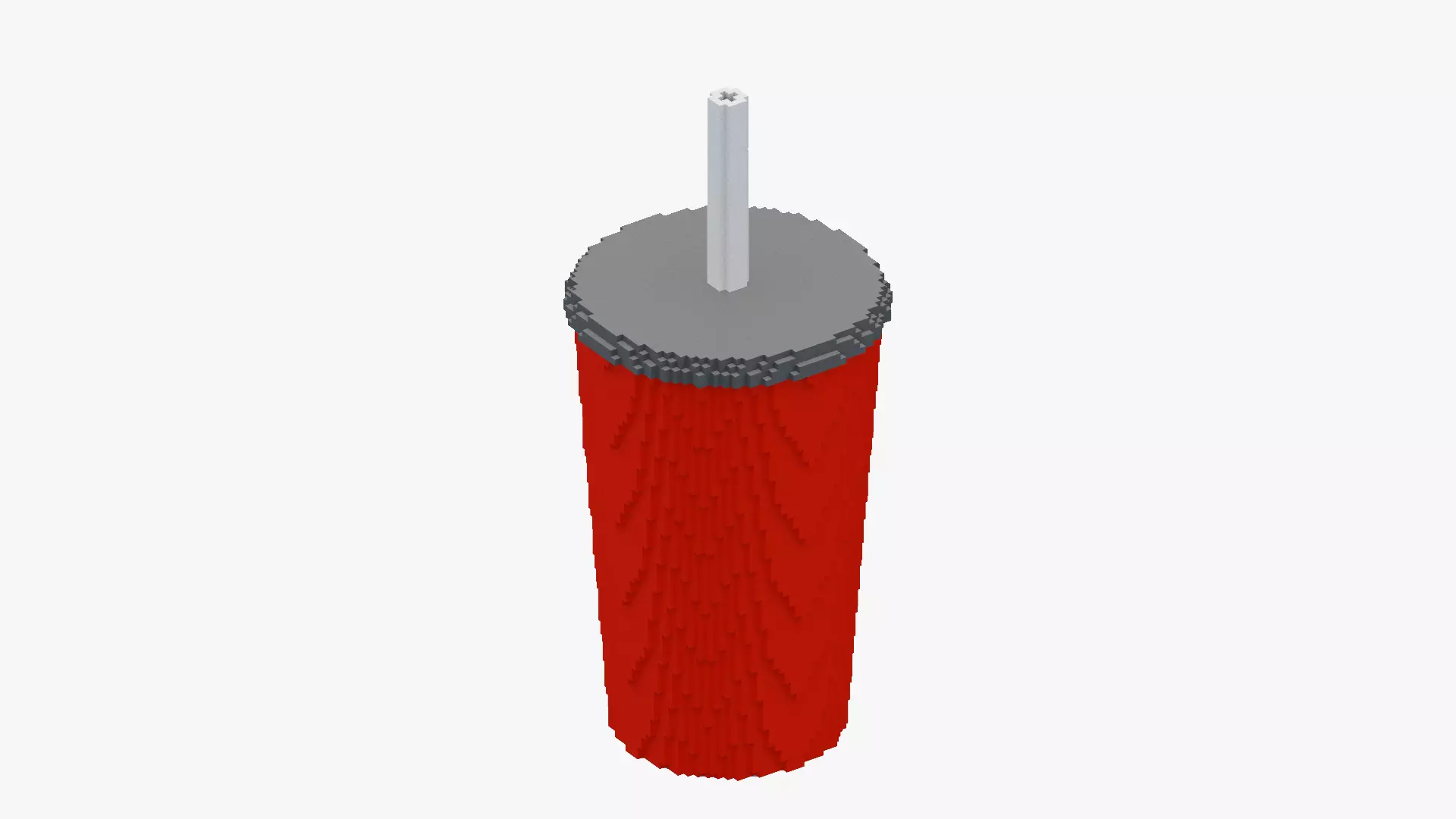 Voxel Drink Low-poly 3D model_0