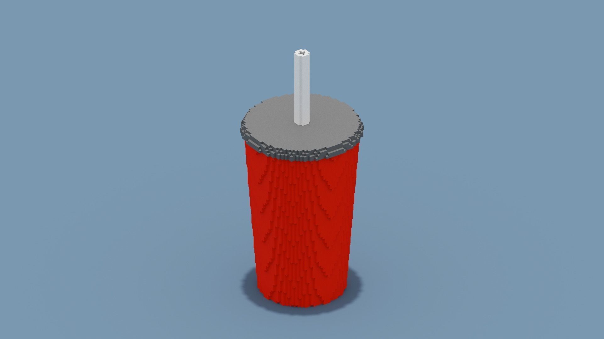 Voxel Drink Low-poly 3D model_4