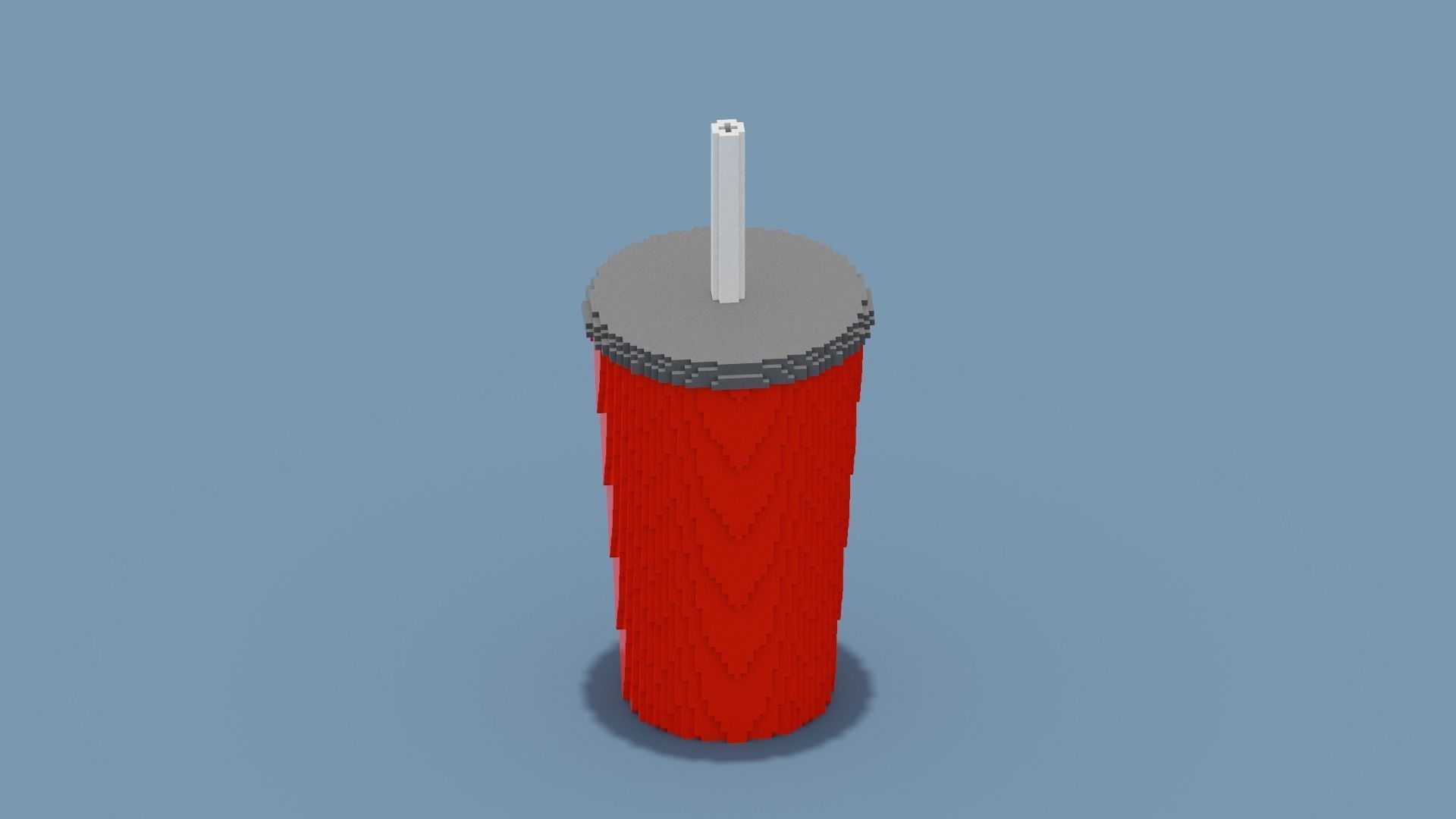 Voxel Drink Low-poly 3D model_6