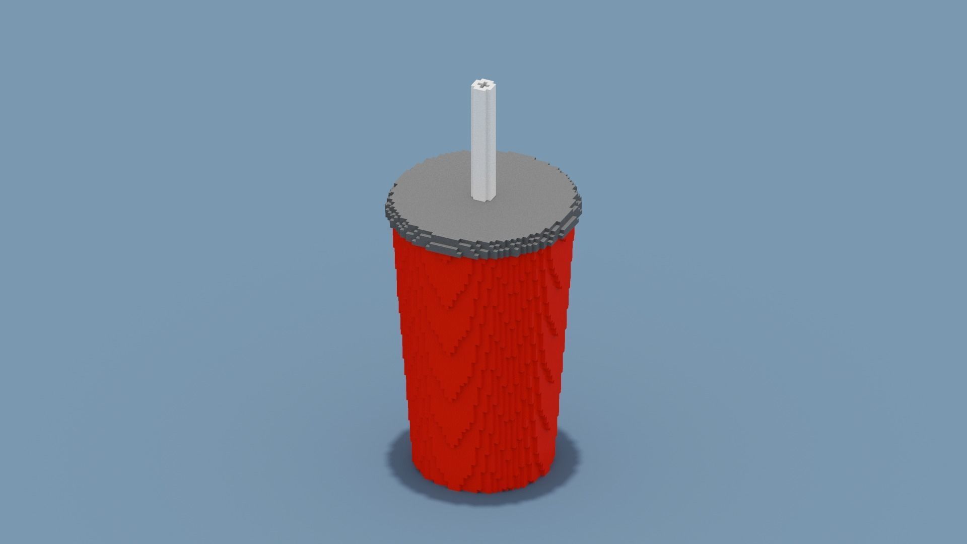 Voxel Drink Low-poly 3D model_12