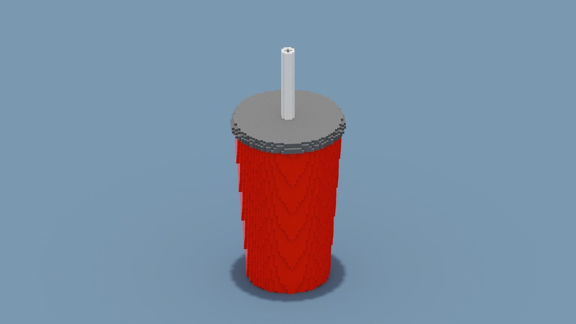 Voxel Drink Low-poly 3D model_8