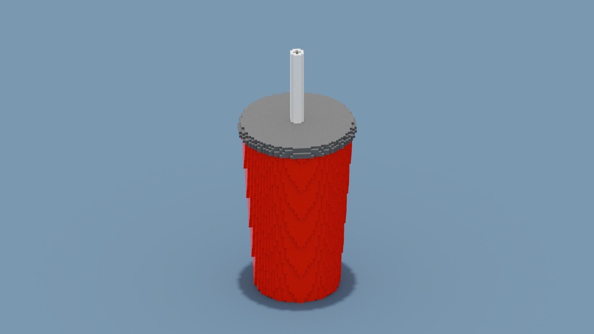 Voxel Drink Low-poly 3D model_3