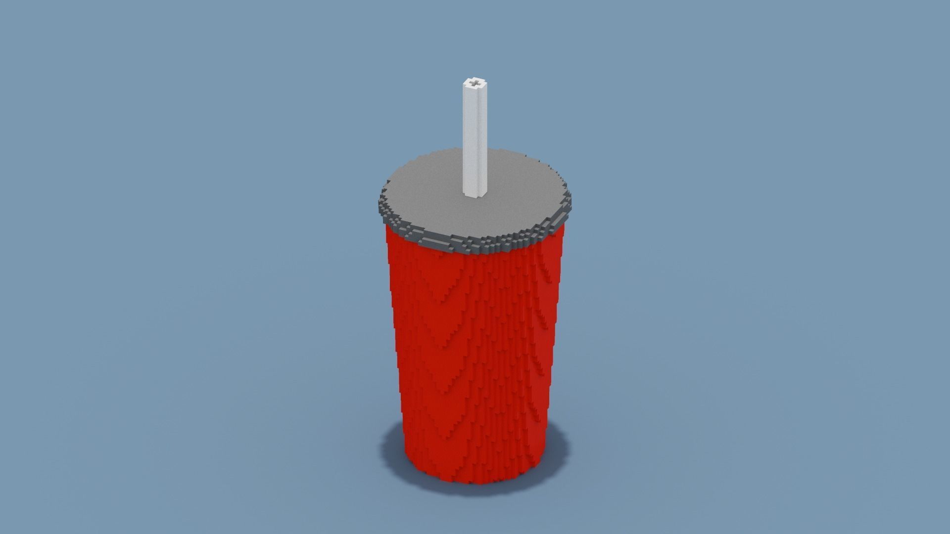 Voxel Drink Low-poly 3D model_2