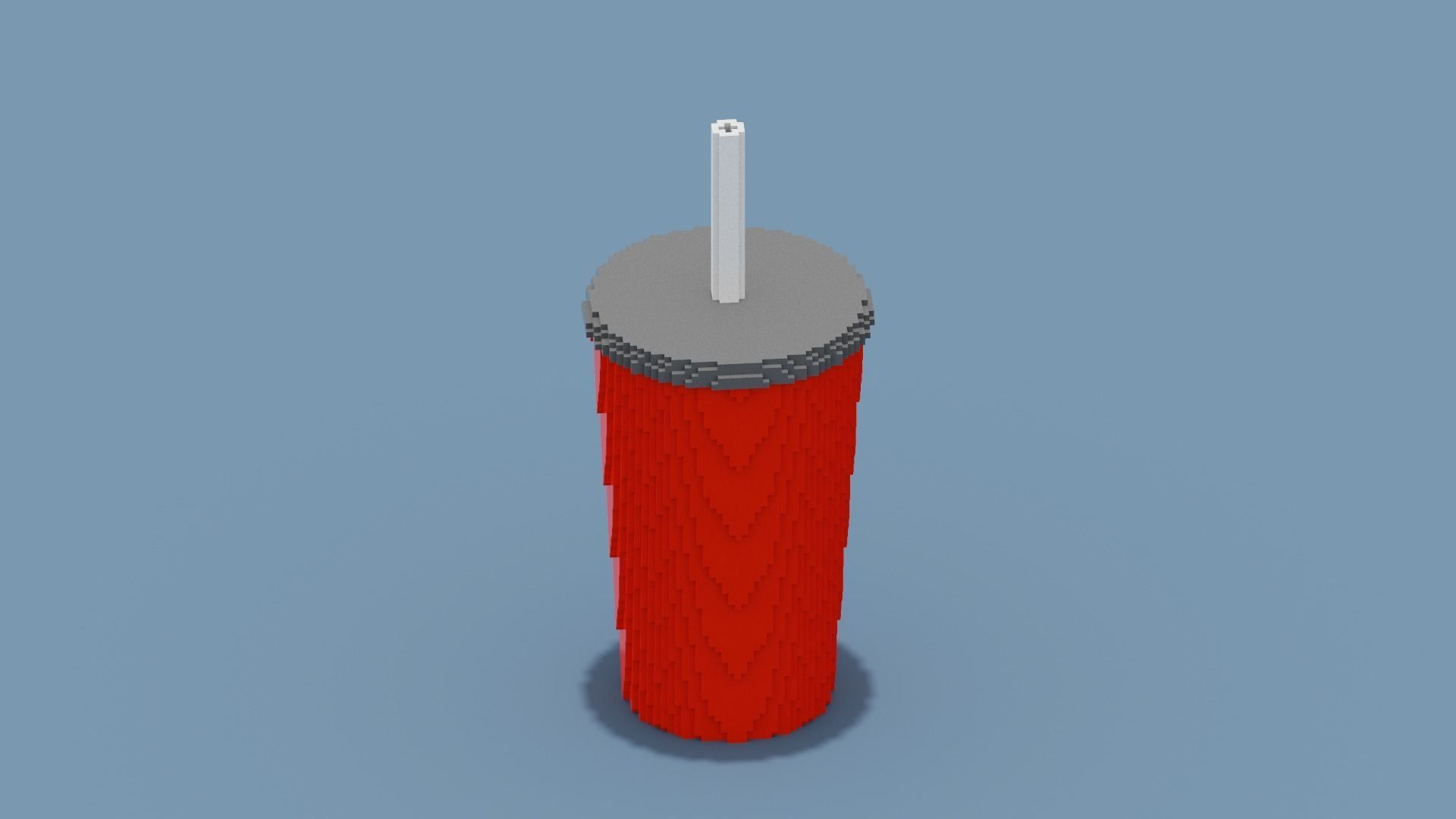 Voxel Drink Low-poly 3D model_11