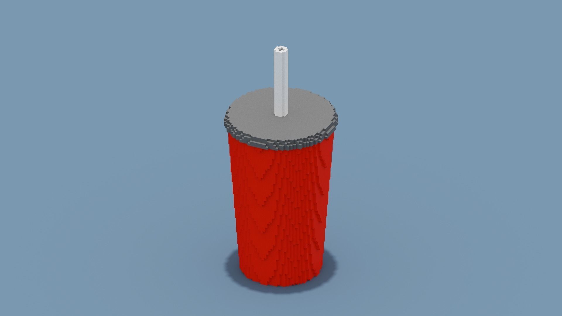 Voxel Drink Low-poly 3D model_10