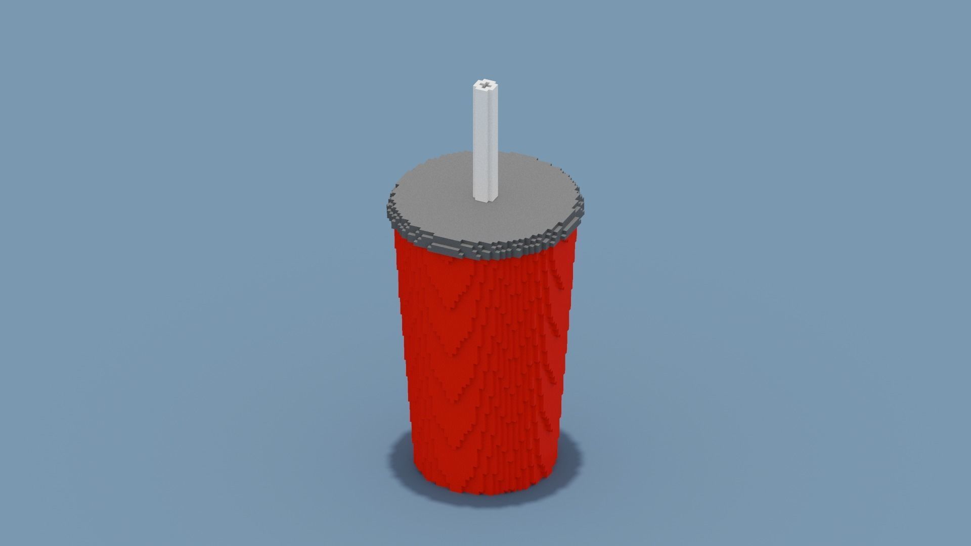 Voxel Drink Low-poly 3D model_5