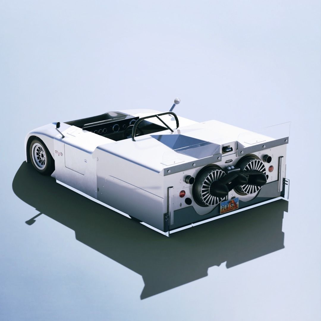 Chaparral 2J 1970 Low-poly 3D model_1