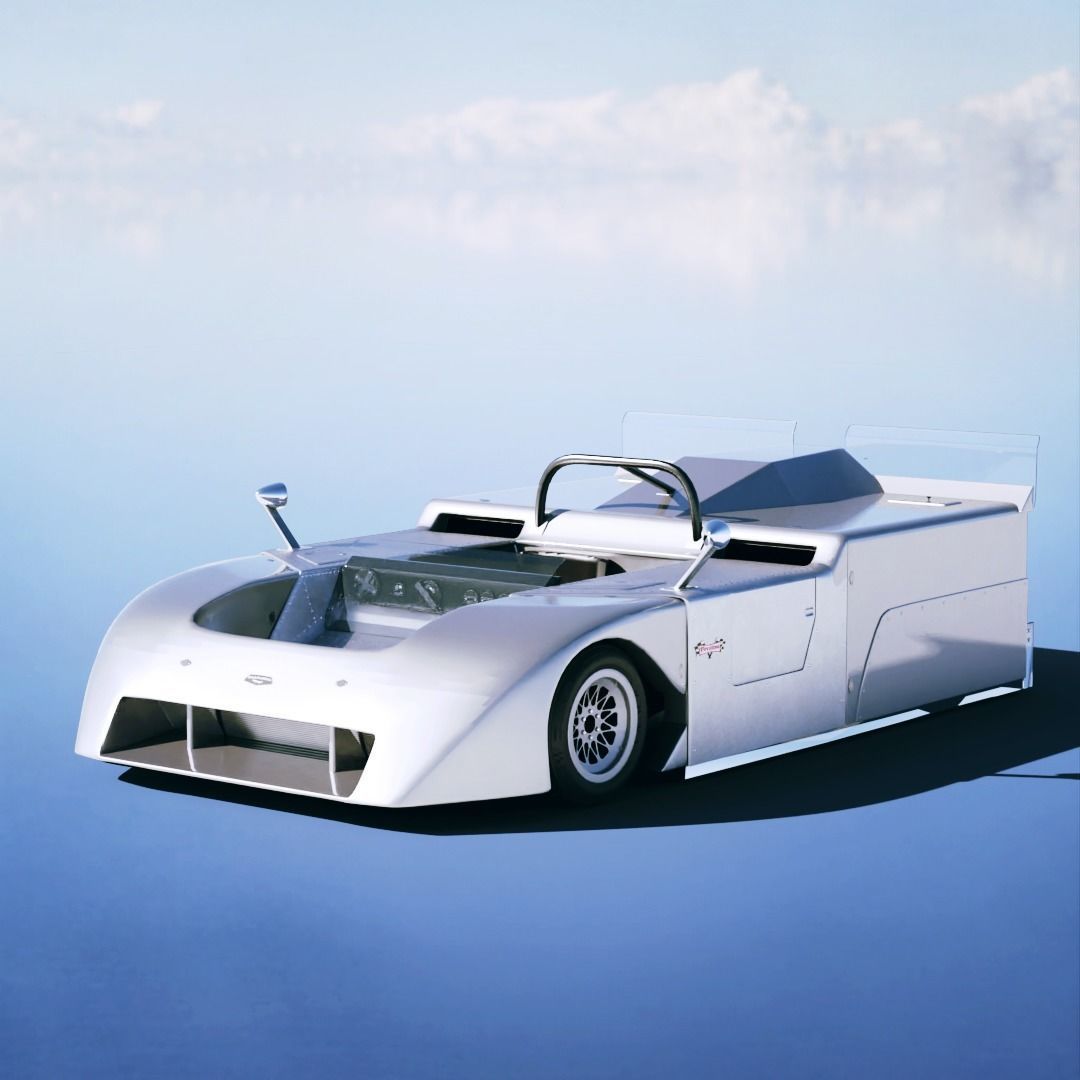 Chaparral 2J 1970 Low-poly 3D model_3