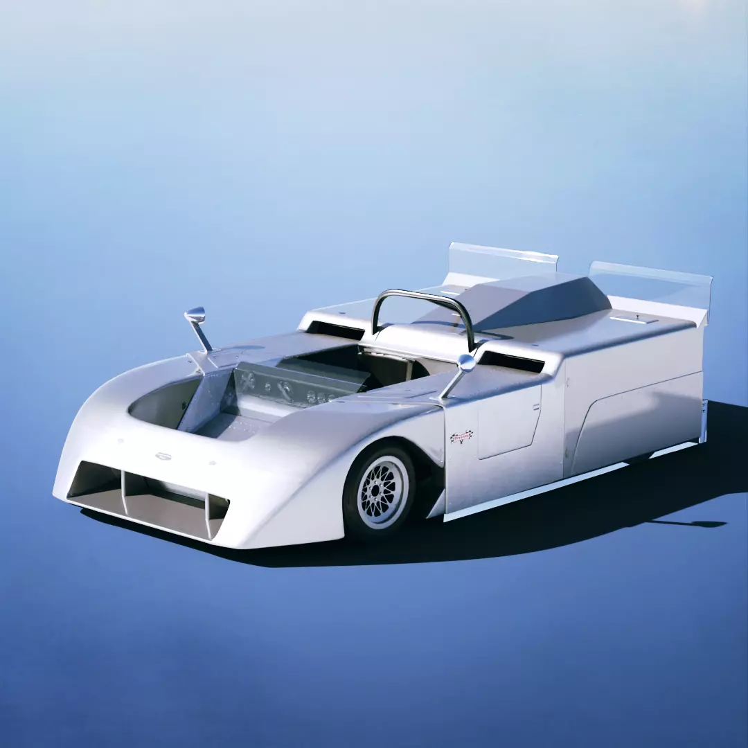 Chaparral 2J 1970 Low-poly 3D model_0