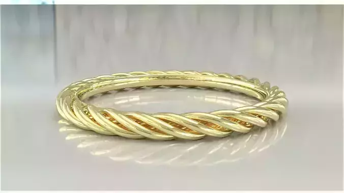  Eternity Rope Ring 2 mm with 16 printable CAD file sizes