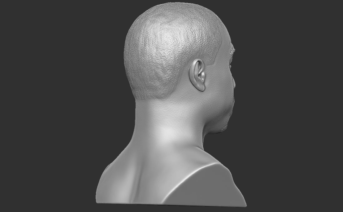 Michael B Jordan bust for 3D printing 3D print model_14